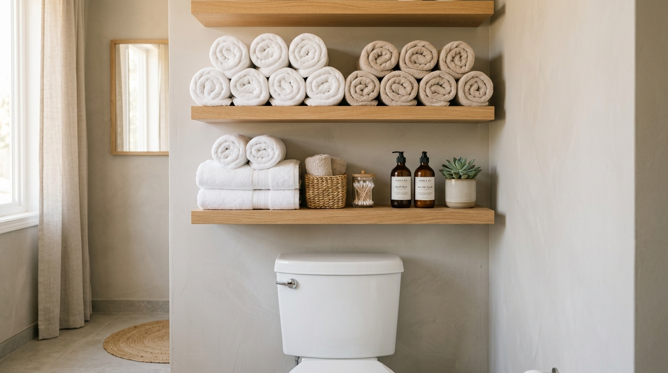 12 Smart Towel Storage Ideas for a Clutter Free Bathroom